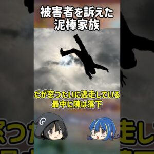 【１分解説】被害者を訴えた泥棒家族を1分解説【ゆっくり解説】#shorts