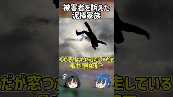 【１分解説】被害者を訴えた泥棒家族を1分解説【ゆっくり解説】#shorts