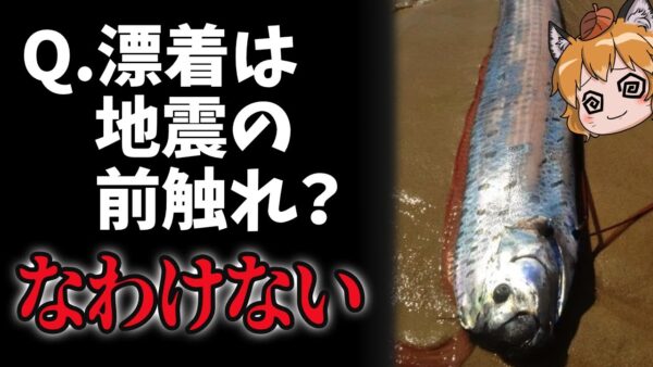 【陰謀】リュウグウノツカイ漂着は地震の予兆？→そんなわけない
