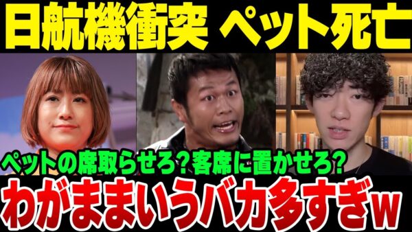 日航機×海保機衝突事故、亡くなったペットに焦点を当てて喚きだすやつが大量発生中の模様【ゆっくり解説】