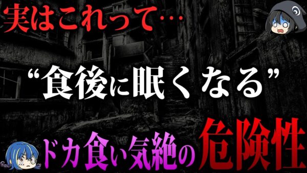 【ゆっくり解説】これに当てハマると…「ドカ食い気絶」の危険性