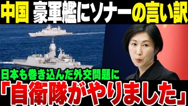 中国、水中作業中のオーストラリア駆逐艦へのソナー照射でまさかの言い訳！『自衛隊がやった』の最低発言がやばすぎる【ゆっくり解説】