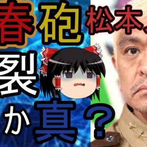 ゆっくり解説　本当?嘘？松本人志、文春砲