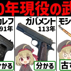 【10選】100年以上現役で活躍する骨董品、老いてますます盛んに火を吹く銃火器【武器解説】