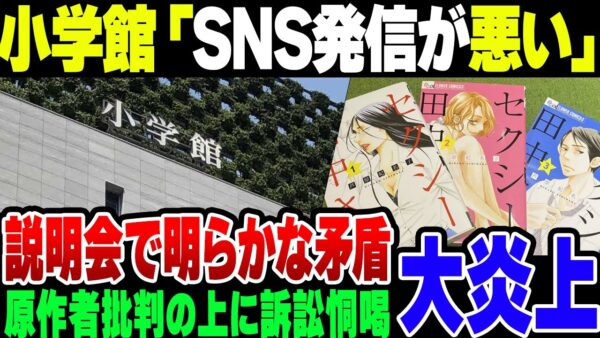 【セクシー田中さん】小学館の社内説明会、すべてをSNSのせいにして責任転嫁を図っている模様。なお発言が明らかに自分のウソを暴露しているわりに訴訟までにじませている【ゆっくり解説】