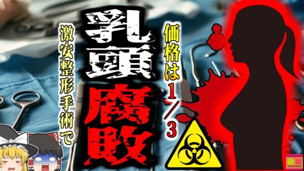 【2024年】不衛生なクリニックで乳房整形手術を受けた女性 乳が真っ黒になり腐り落ちる  【ゆっくり解説】