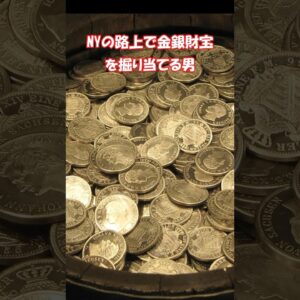 ニューヨークの路上で金銀財宝を採掘する男 #shorts #ゆっくり解説