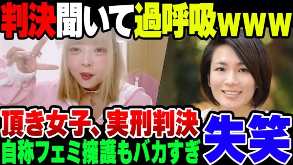 頂き女子りりちゃん、実刑判決＆賠償金判決で過呼吸ｗｗｗｗ擁護してる自称フェミもバカすぎた【ゆっくり解説】