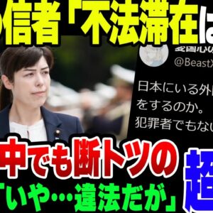 【難民】れいわ支持者「３回目以降は強制送還？犯罪者でもないのになぜこのような酷い仕打ちを？」→ 小野田紀美議員「不法滞在は犯罪です」