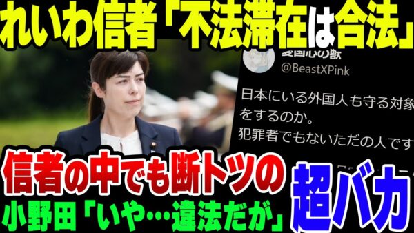 【難民】れいわ支持者「３回目以降は強制送還？犯罪者でもないのになぜこのような酷い仕打ちを？」→ 小野田紀美議員「不法滞在は犯罪です」