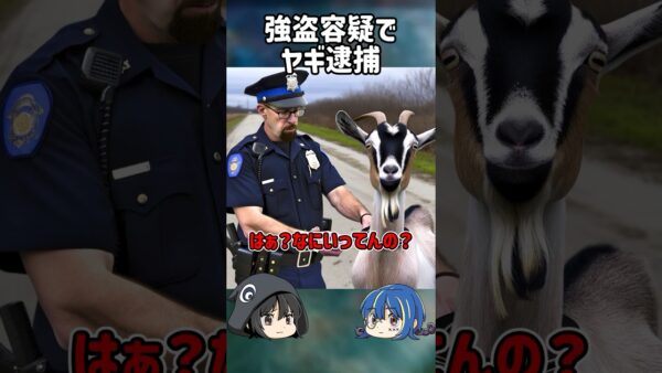 【１分解説】強盗事件を起こしたヤギを1分解説【ゆっくり解説】#shorts