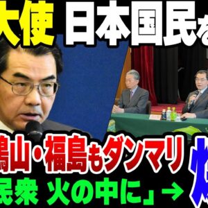 【ゆっくり解説】中国大使「日本の民衆を火の海に」→炎上　その場にいた鳩山由紀夫と福島瑞穂も炎上