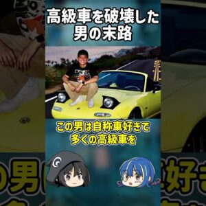 【１分解説】高級車を破壊したYouTuberの末路【ゆっくり解説】#shorts #ゆっくりしていない解説