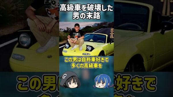 【１分解説】高級車を破壊したYouTuberの末路【ゆっくり解説】#shorts #ゆっくりしていない解説