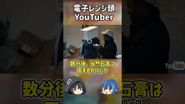 【１分解説】迷惑すぎる電子レンジ頭YouTuber【ゆっくり解説】#shorts #ゆっくりしていない解説
