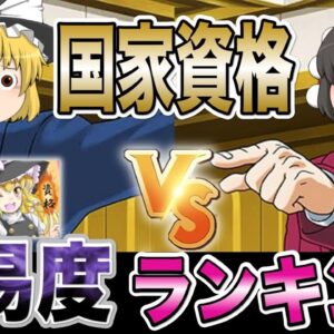 【ゆっくり解説】最終決戦！国家資格難易度ランキング【資格】