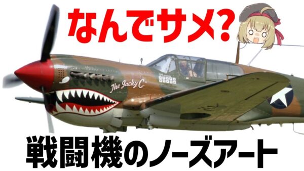 【兵器解説】なんで戦闘機にサメを描くの？サメの歴史を辿る。ノーズアートについて
