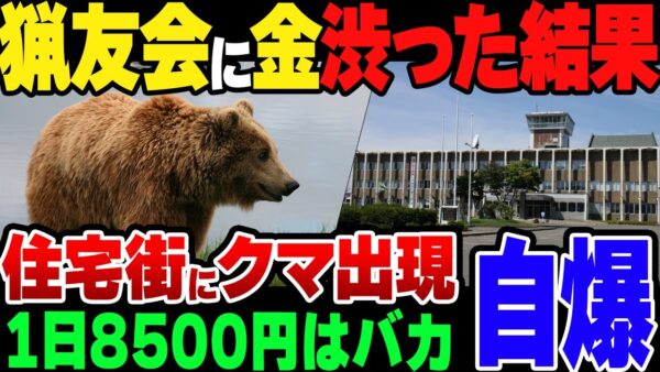 【ゆっくり解説】猟友会に金を渋った北海道奈井江町、ついに住宅の近くにクマが出てしまう