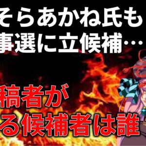 【速報】ひまそらあかね(暇空茜)氏が都知事に立候補！どんな政策を掲げた？