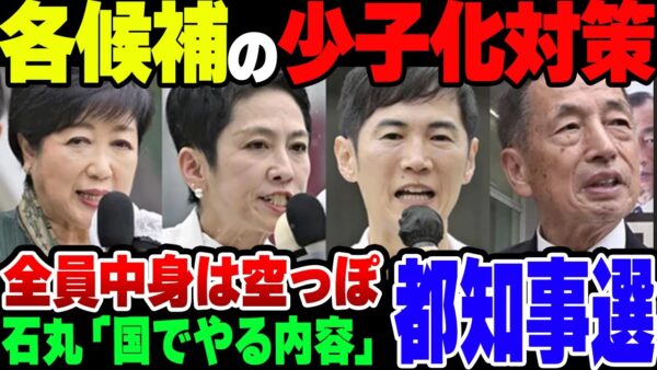 【ゆっくり解説】都知事選、少子化対策を各候補が発表したが中身は空っぽの模様