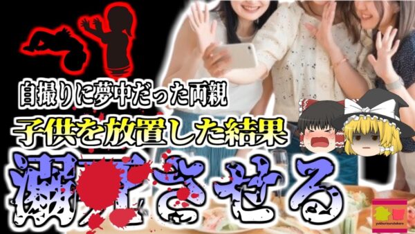 【2024年】「インスタ映え写真撮ろうよ！」→SNS用写真撮影に夢中だった両親 子供二人がプールで溺れているのに気が付かず〇亡させてしまう 監視カメラに一部始終が映っており…【ゆっくり解説】