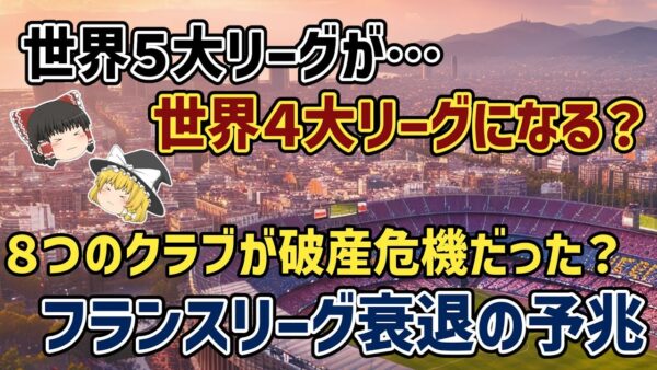 【ゆっくり解説】エムバペ退団で、パリＳＧも骨抜き状態…フランスリーグ衰退の予兆【サッカー】