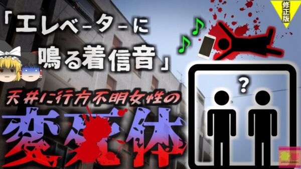 【修正版】【2024年】「娘が戻らない…電話してみよう…」→なぜかエレベーターの中からコール音　調べてみるとシャフトに変死体となり発見される 何故こんな所に？【ゆっくり解説】