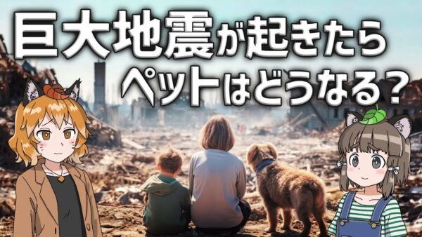 【大事な備え】巨大地震が起きたらペットはどうなるのか？
