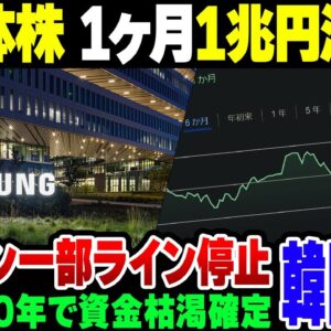 【韓国経済】半導体株が1兆円売り越されてサムスンが一部生産ライン停止の地獄。年金は2055年に金が尽きて地獄を見る模様【ゆっくり解説】