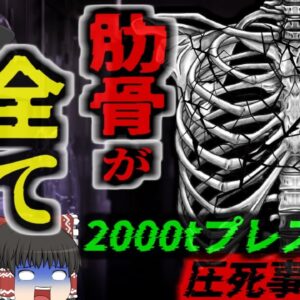 <span class="title">【2021年】「肋骨が全て破壊されていた」鋼板工場の2000tプレス機に上半身を飲み込まれた作業員が死亡 そこは『絶対に入ってはいけない場所』だった【ゆっくり解説】</span>