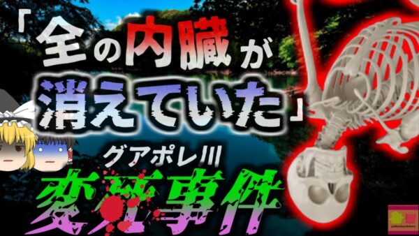 【2024年】「服を着ていたが体には手の皮膚と頭髪しかなかった」川で発見された異様すぎる変死体 実は数日前に男性が行方不明になっており…『グアポレ川変死体事件』【ゆっくり解説】