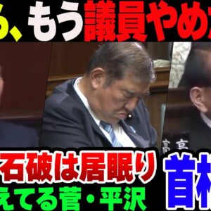 【国会】首相指名中にあまりにもやばすぎる姿をさらした菅元総理＆居眠りしてた石破茂　お前らもうギイにやめてくれよまじで【ゆっくり解説】