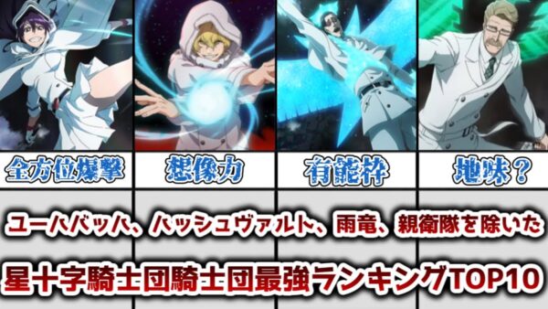 【ゆっくり解説】ユーハバッハ、ハッシュヴァルト、雨竜、親衛隊を除いた 星十字騎士団最強ランキングトップ10【BLEACH】