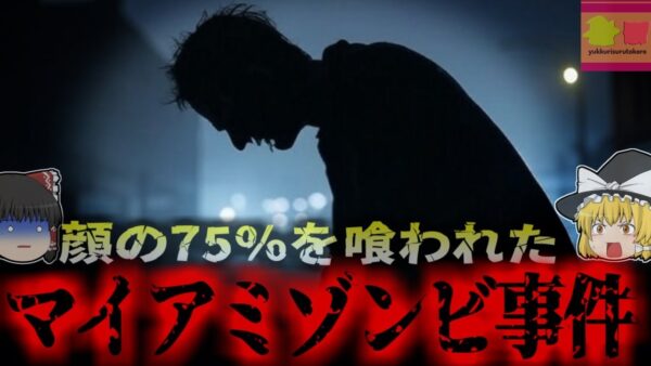 【2012年】『顔の75%を喰われた』道端で突然襲われた男性 噛みつかれ鼻・目・口など顔面の約75％を食いちぎられ失う…『マイアミゾンビ事件』【ゆっくり解説】