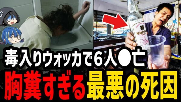 【ゆっくり解説】毒入りアルコールで観光客●亡…最悪の死因４選