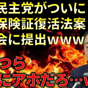 <span class="title">【政治まとめ】立憲民主党、念願の紙の保険証復活法案を提出するwww</span>