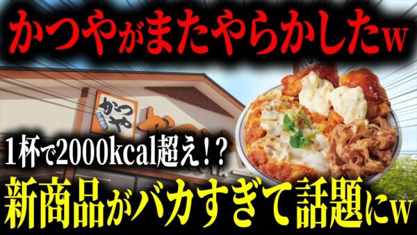 【衝撃】カロリーのおふざけがヤバすぎるww新商品がバカすぎると話題になっているかつやのカツ丼がすごいw【ゆっくり解説】