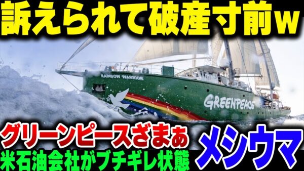 【グリーンピース】さんざん暴れまわった自称環境団体、アメリカで訴えられて破産寸前【ゆっくり解説】