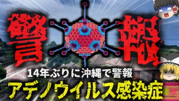 『14年ぶりに流行 警報発令』 アデノウイルスによる「流行性角結膜炎」が蔓延中 物に付着して数日間生き残る強いウイルス…効果的な予防法は？【ゆっくり解説】