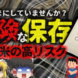 転売米の危険と『実は危険な米の保管方法』お米の買いだめがお勧めできない理由とそのリスク 実は完全に密閉されているわけではない米袋【ゆっくり解説】