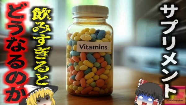 【2023年】『体にいいし沢山飲んでおこう』→サプリメントの過剰摂取で中毒を起こし死亡 ビタミン系のサプリメントの落とし穴【ゆっくり解説】