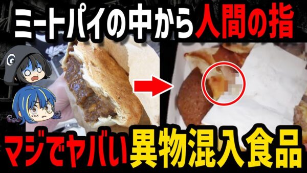 【ゆっくり解説】マジで食欲減退…トラウマ級の食品異物混入事件５選