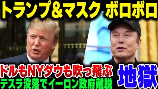 アメリカ、トランプの関税のせいで株価とドルが大暴落。イーロンマスクもテスラが地獄になった結果政府から去る模様【ゆっくり解説】