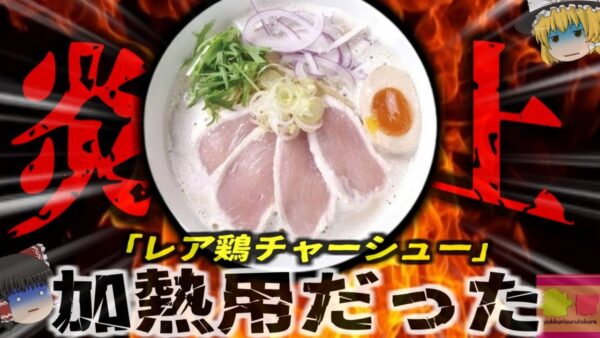 【2022年】『うちの店はレア鶏チャーシューが売りです！』→カンピロバクターによる集団食中毒発生 大炎上 何日も嘔吐下痢が続く地獄の症状…重度障害のリスクも【ゆっくり解説】