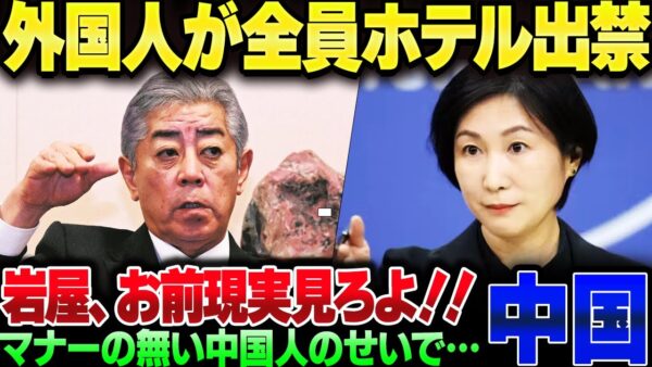 ホテルで暴れて日本にヘイト向けまくる中国人＆勝手にEEZ調査してガタガタ喚いてくる中国＆それと仲良くするべきとか言ってる岩屋【ゆっくり解説】