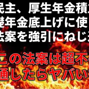 与党と立憲の年金案が結構ヤバい件…＆玉木の「エサ」発言について