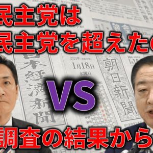 【ゆっくり解説】政党支持率で国民民主党は立憲民主党を超えたのか検証してみた