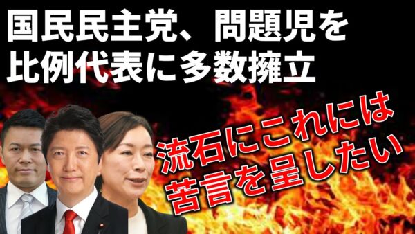 【マジかよ…】国民民主党が須藤元気や山尾志桜里を擁立する件について…