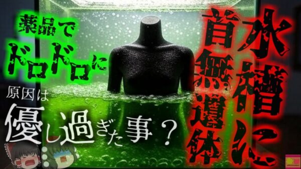 【2018年】水槽から『頭部と手の無い人間』行方不明になっていた男性、何故彼は自宅の水槽で*んでいた？「ブライアンの水槽事件」【ゆっくり解説】きめぇ丸
