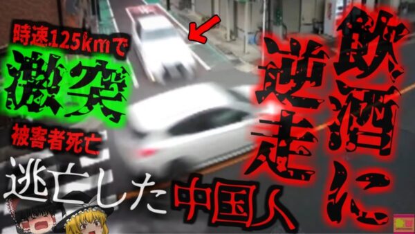 【2024年】『酒を飲み時速125kmで逆走』車に激突し相手が*亡 加害者は逃走…ホテル滞在でも外免切替が出来る制度の抜け穴も問題に。【ゆっくり解説】